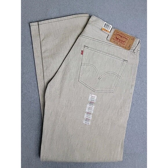 Levi's Other - Levis Mens 501 Jeans 40x34 Straight Gray Shrink Fit Button Fly High Rise Cotton